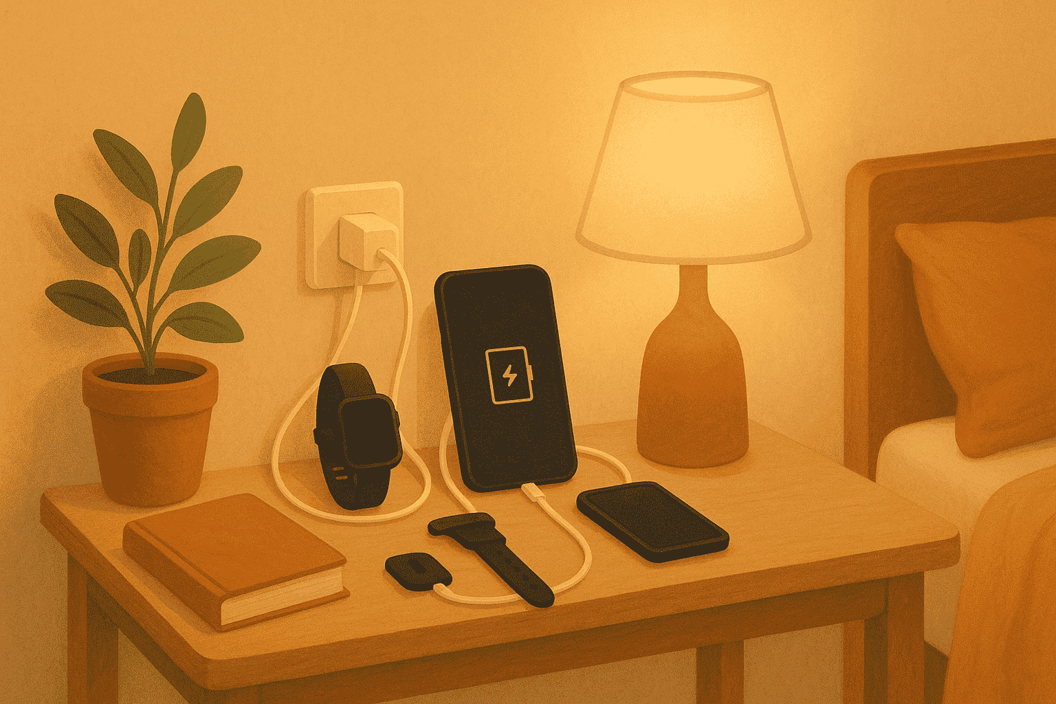 Person setting healthy boundaries with technology