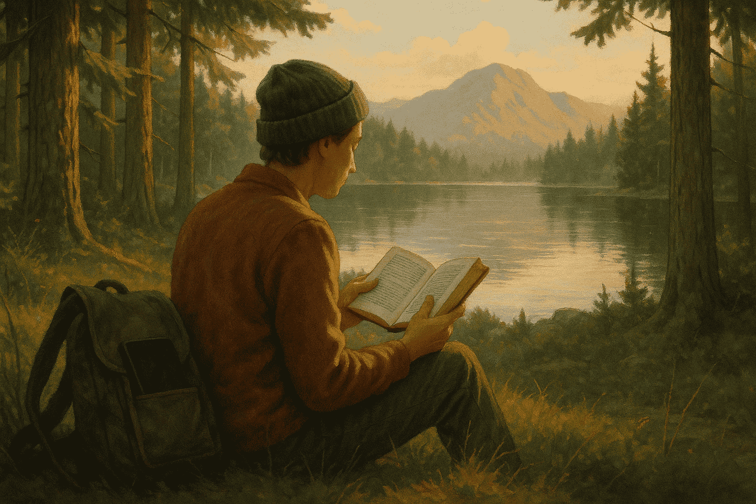 Person enjoying nature during digital sabbatical